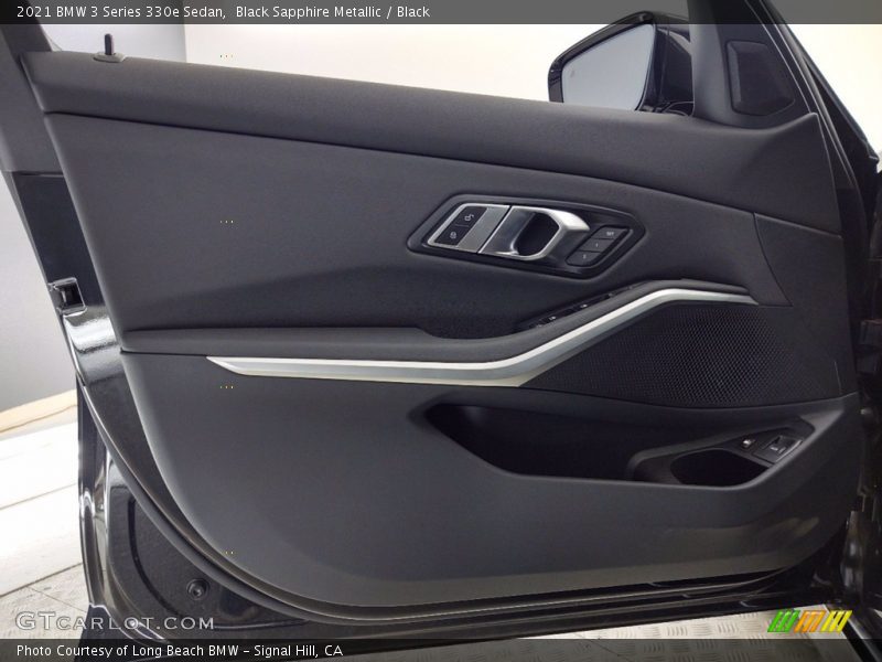 Black Sapphire Metallic / Black 2021 BMW 3 Series 330e Sedan