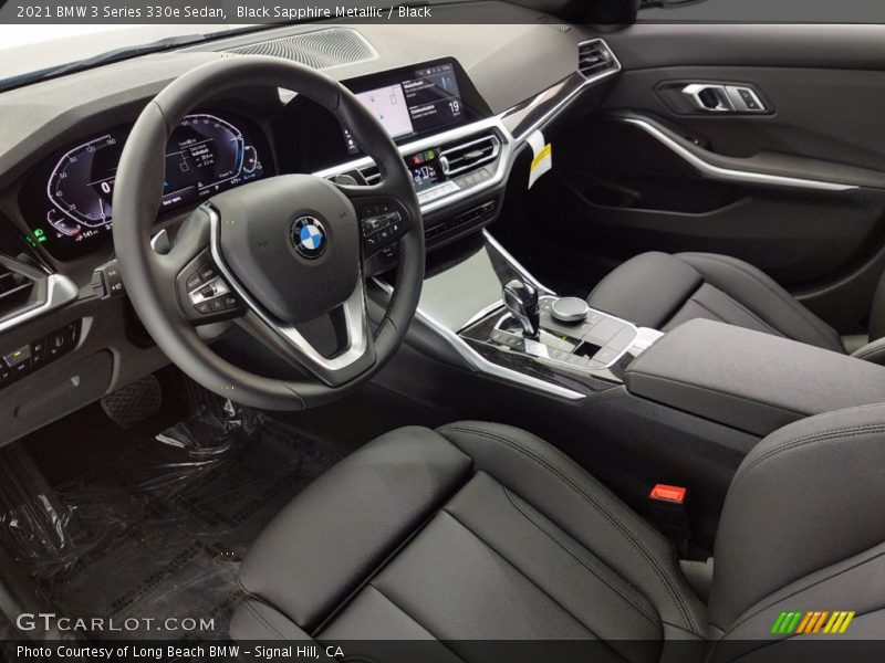 Black Sapphire Metallic / Black 2021 BMW 3 Series 330e Sedan