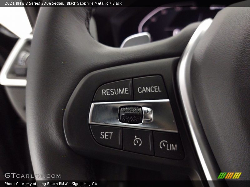 Black Sapphire Metallic / Black 2021 BMW 3 Series 330e Sedan