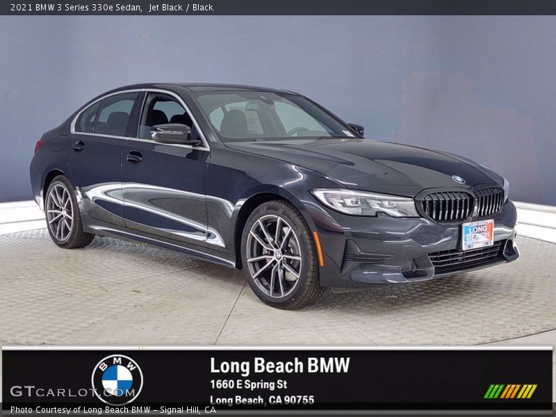 Jet Black / Black 2021 BMW 3 Series 330e Sedan