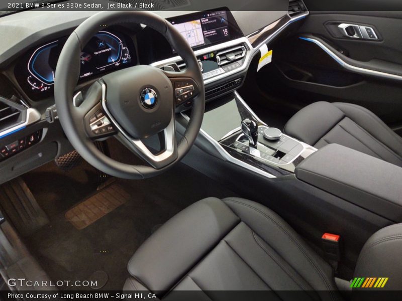 Jet Black / Black 2021 BMW 3 Series 330e Sedan