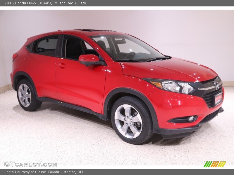 Milano Red / Black 2016 Honda HR-V EX AWD