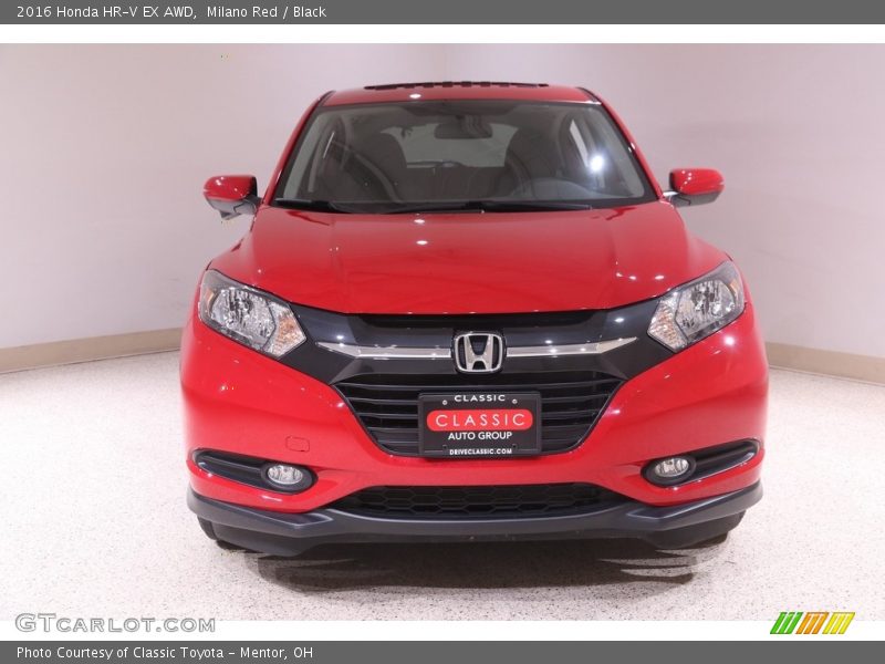 Milano Red / Black 2016 Honda HR-V EX AWD