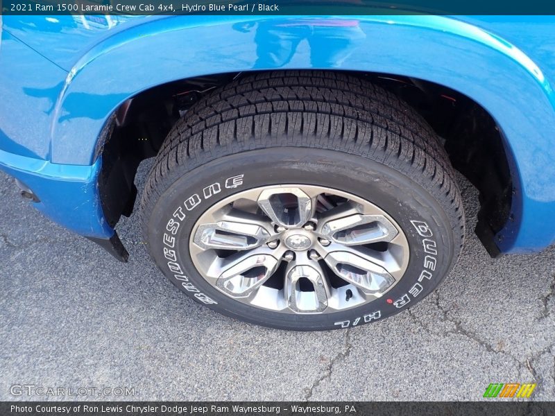 Hydro Blue Pearl / Black 2021 Ram 1500 Laramie Crew Cab 4x4