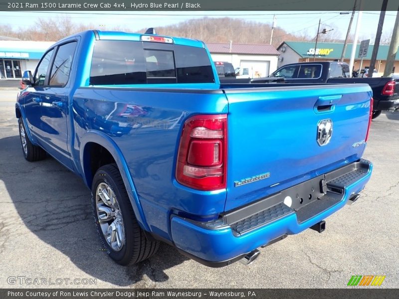 Hydro Blue Pearl / Black 2021 Ram 1500 Laramie Crew Cab 4x4