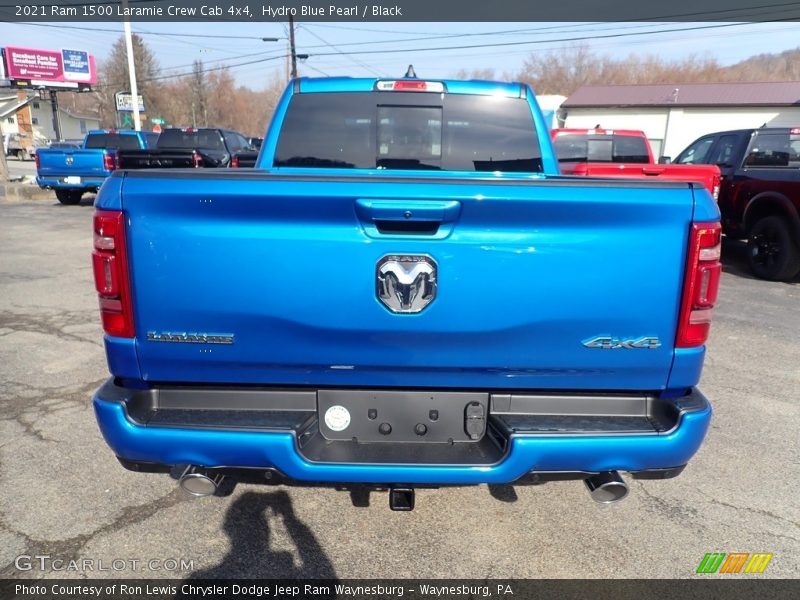 Hydro Blue Pearl / Black 2021 Ram 1500 Laramie Crew Cab 4x4