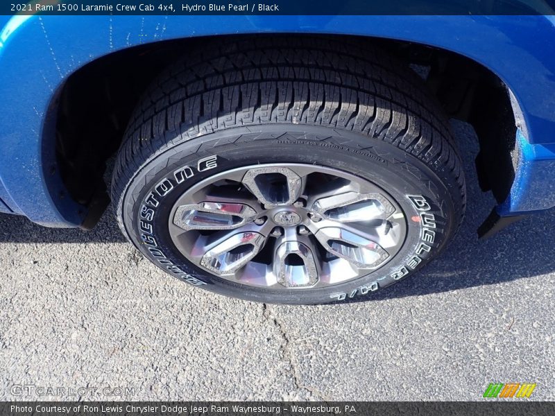Hydro Blue Pearl / Black 2021 Ram 1500 Laramie Crew Cab 4x4