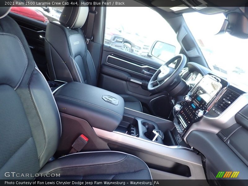 Hydro Blue Pearl / Black 2021 Ram 1500 Laramie Crew Cab 4x4