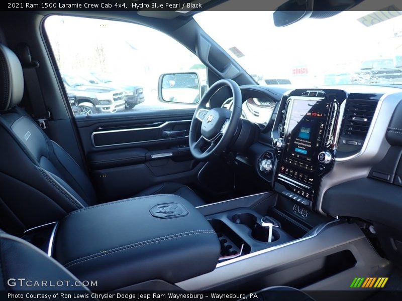 Hydro Blue Pearl / Black 2021 Ram 1500 Laramie Crew Cab 4x4