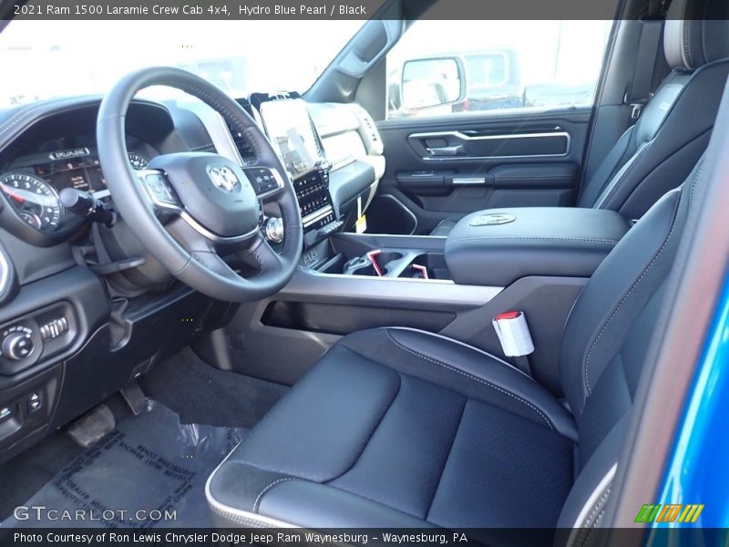Hydro Blue Pearl / Black 2021 Ram 1500 Laramie Crew Cab 4x4