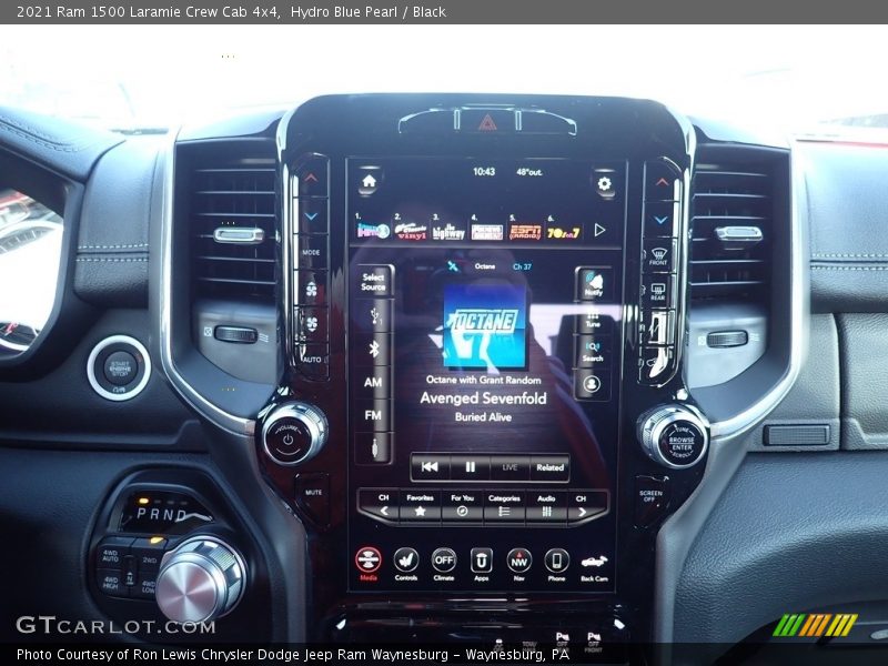 Hydro Blue Pearl / Black 2021 Ram 1500 Laramie Crew Cab 4x4