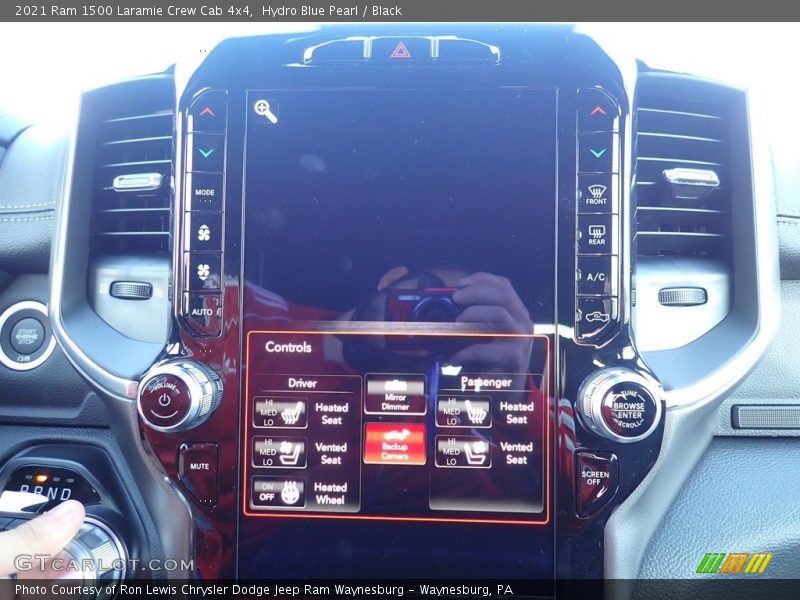 Hydro Blue Pearl / Black 2021 Ram 1500 Laramie Crew Cab 4x4