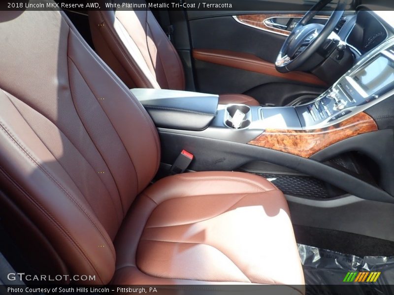White Platinum Metallic Tri-Coat / Terracotta 2018 Lincoln MKX Reserve AWD