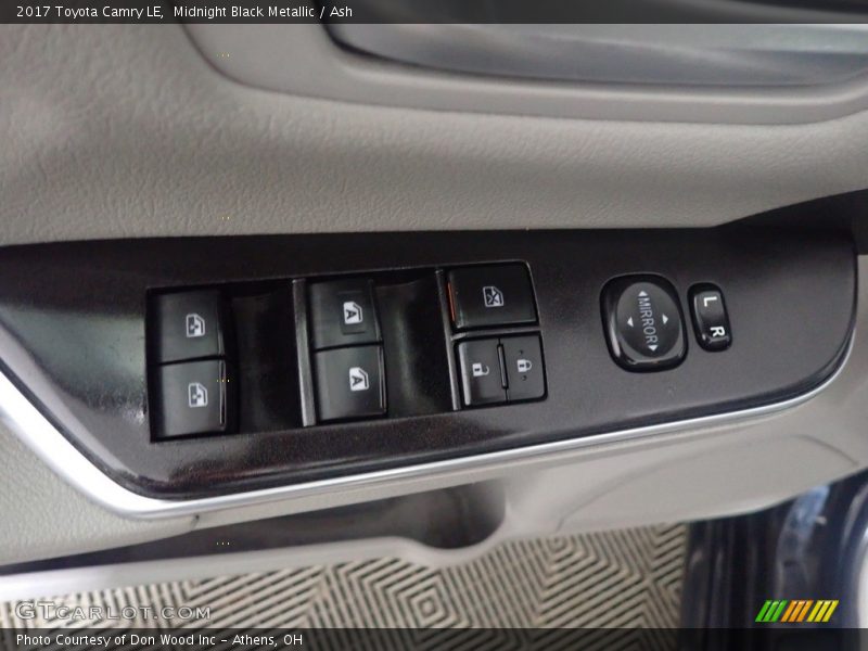 Midnight Black Metallic / Ash 2017 Toyota Camry LE