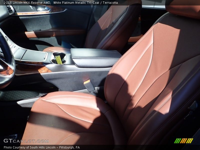 White Platinum Metallic Tri-Coat / Terracotta 2018 Lincoln MKX Reserve AWD