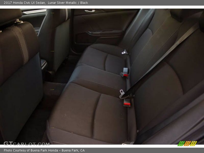 Lunar Silver Metallic / Black 2017 Honda Civic LX Sedan