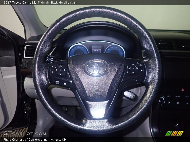 Midnight Black Metallic / Ash 2017 Toyota Camry LE
