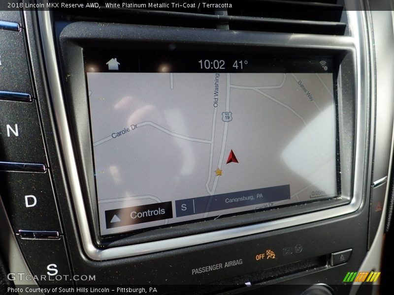 White Platinum Metallic Tri-Coat / Terracotta 2018 Lincoln MKX Reserve AWD