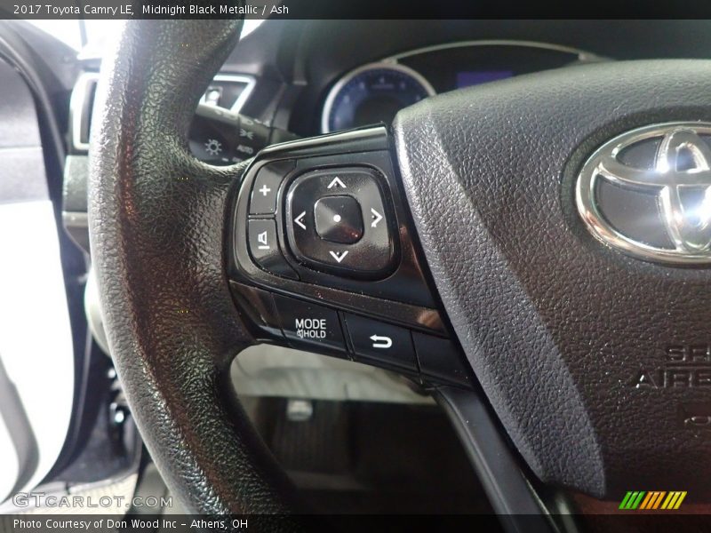 Midnight Black Metallic / Ash 2017 Toyota Camry LE