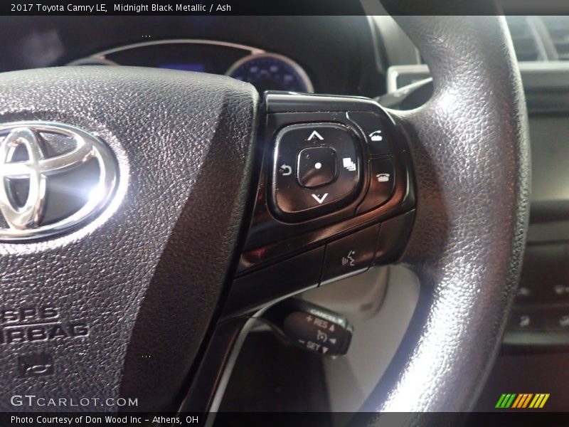 Midnight Black Metallic / Ash 2017 Toyota Camry LE