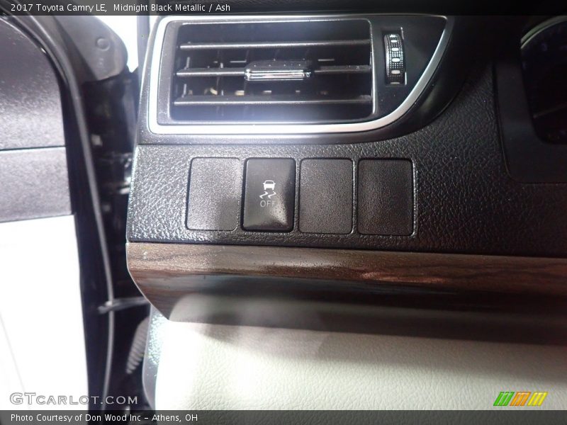 Midnight Black Metallic / Ash 2017 Toyota Camry LE