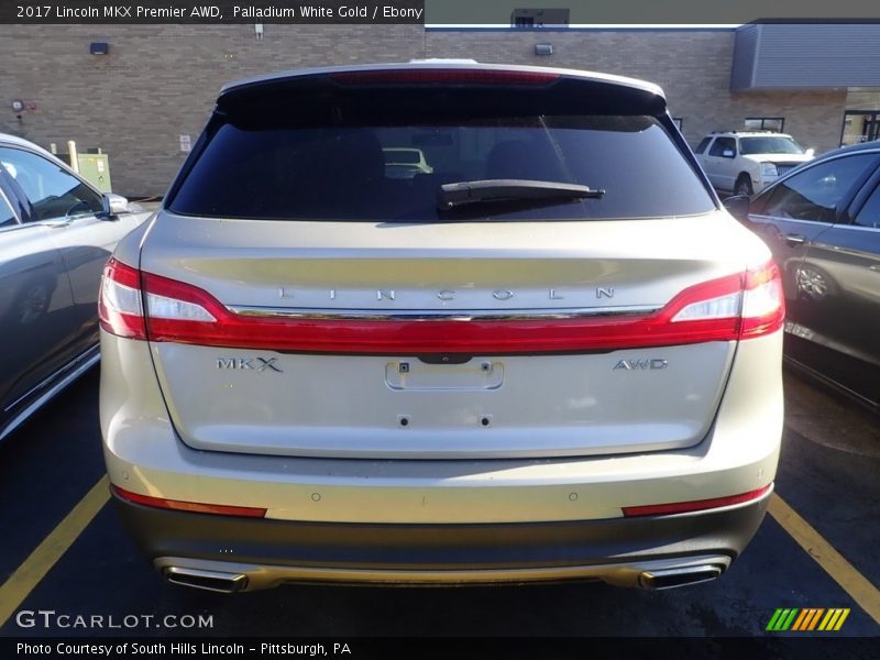 Palladium White Gold / Ebony 2017 Lincoln MKX Premier AWD