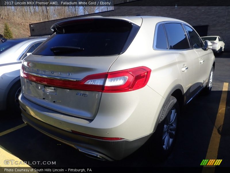 Palladium White Gold / Ebony 2017 Lincoln MKX Premier AWD