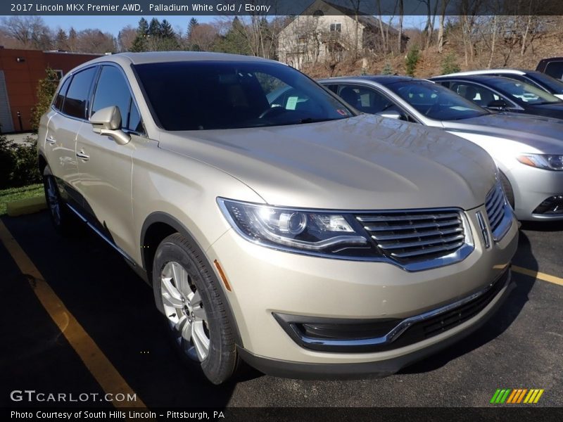 Palladium White Gold / Ebony 2017 Lincoln MKX Premier AWD