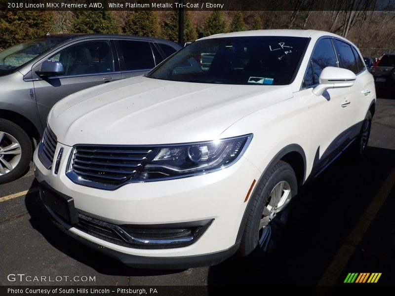 White Platinum Metallic Tri-Coat / Ebony 2018 Lincoln MKX Premiere AWD