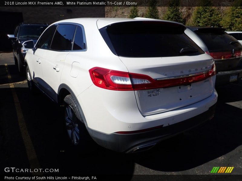 White Platinum Metallic Tri-Coat / Ebony 2018 Lincoln MKX Premiere AWD