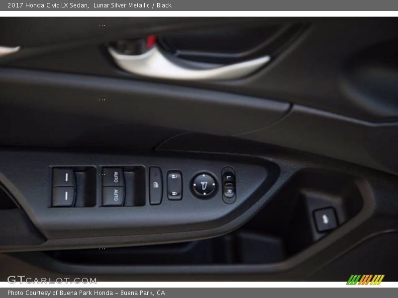 Lunar Silver Metallic / Black 2017 Honda Civic LX Sedan