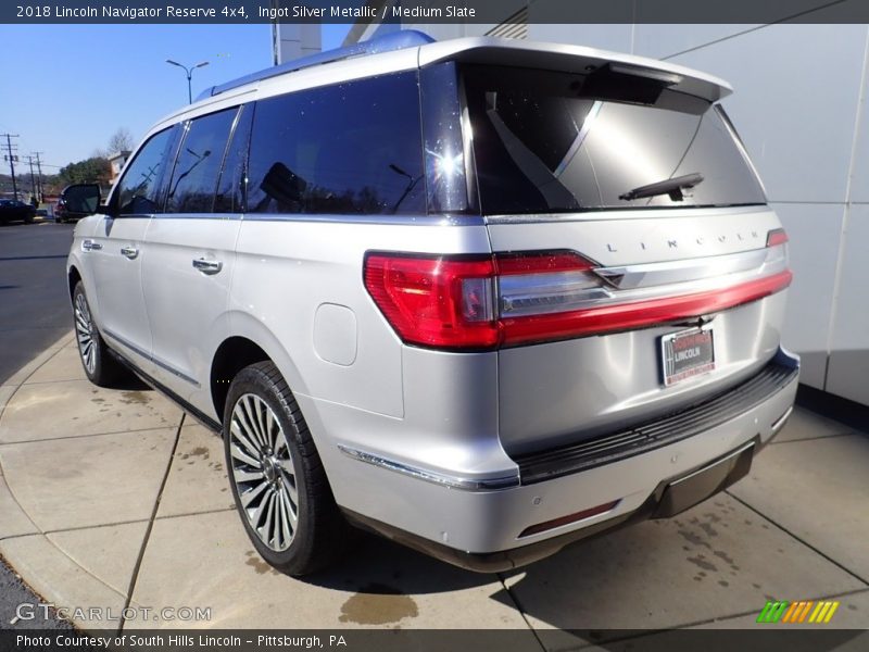 Ingot Silver Metallic / Medium Slate 2018 Lincoln Navigator Reserve 4x4