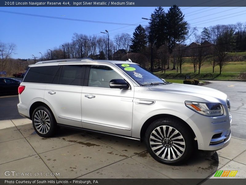 Ingot Silver Metallic / Medium Slate 2018 Lincoln Navigator Reserve 4x4