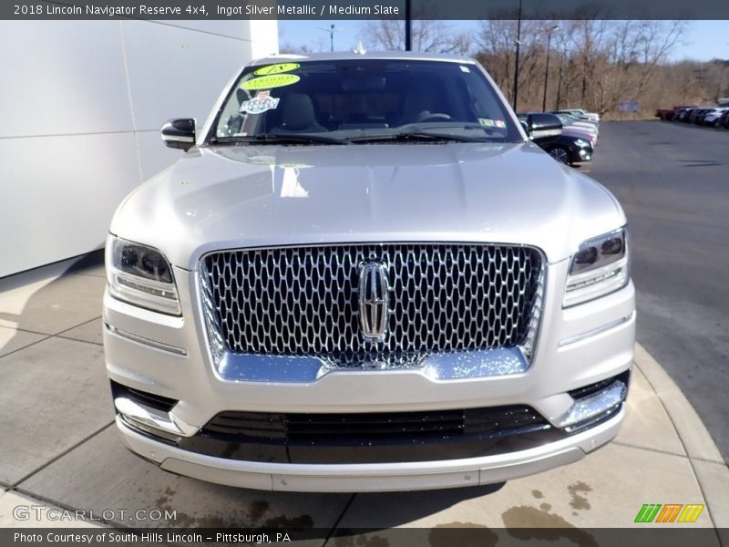 Ingot Silver Metallic / Medium Slate 2018 Lincoln Navigator Reserve 4x4