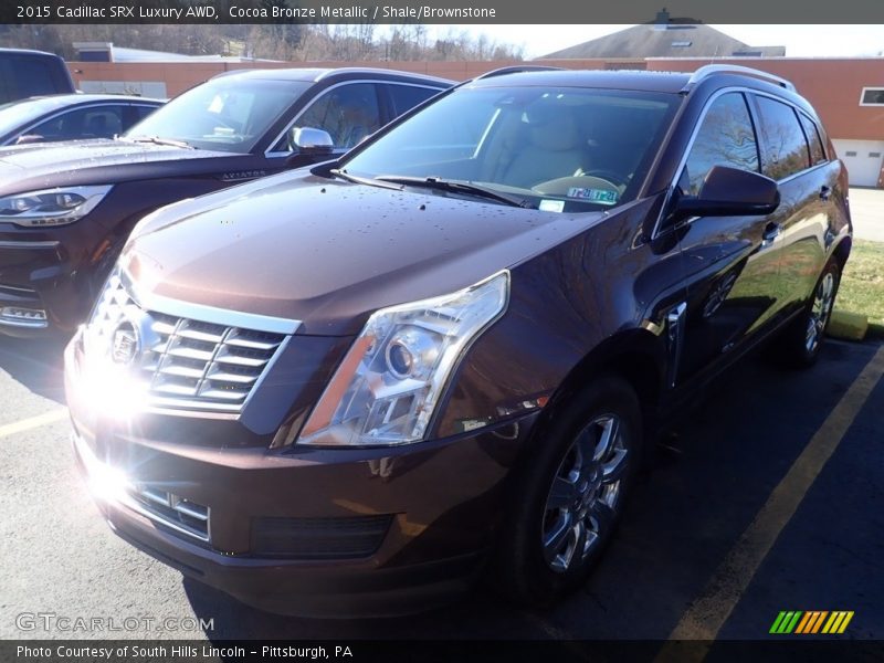 Cocoa Bronze Metallic / Shale/Brownstone 2015 Cadillac SRX Luxury AWD