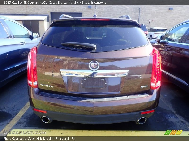 Cocoa Bronze Metallic / Shale/Brownstone 2015 Cadillac SRX Luxury AWD