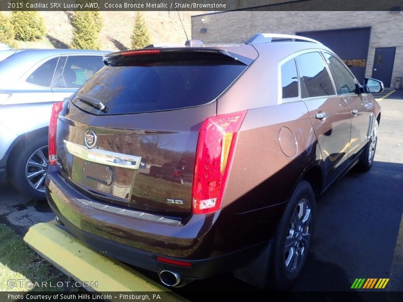 Cocoa Bronze Metallic / Shale/Brownstone 2015 Cadillac SRX Luxury AWD
