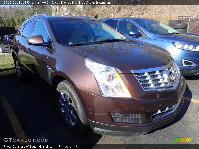 Cocoa Bronze Metallic / Shale/Brownstone 2015 Cadillac SRX Luxury AWD