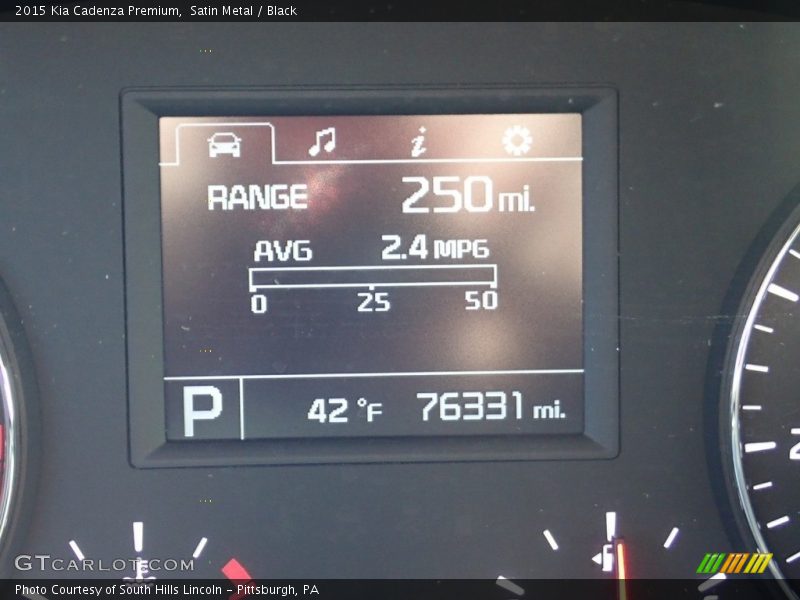 Satin Metal / Black 2015 Kia Cadenza Premium