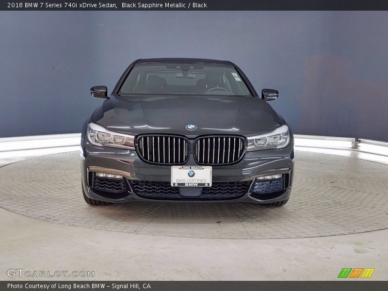 Black Sapphire Metallic / Black 2018 BMW 7 Series 740i xDrive Sedan