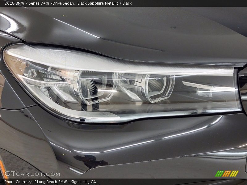 Black Sapphire Metallic / Black 2018 BMW 7 Series 740i xDrive Sedan