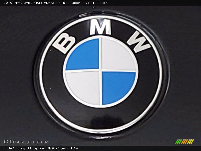 Black Sapphire Metallic / Black 2018 BMW 7 Series 740i xDrive Sedan