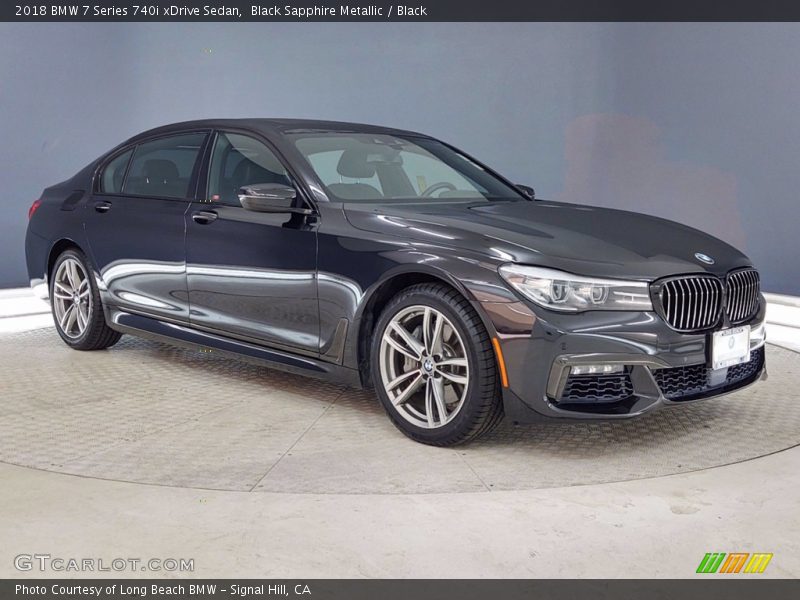 Black Sapphire Metallic / Black 2018 BMW 7 Series 740i xDrive Sedan
