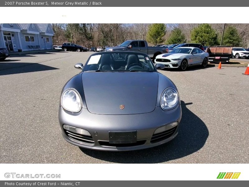 Meteor Grey Metallic / Black 2007 Porsche Boxster S