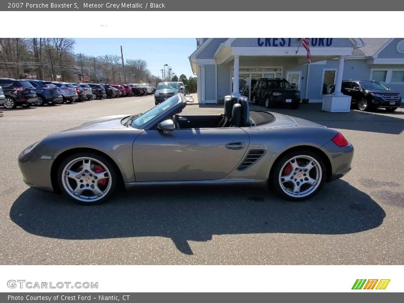 Meteor Grey Metallic / Black 2007 Porsche Boxster S