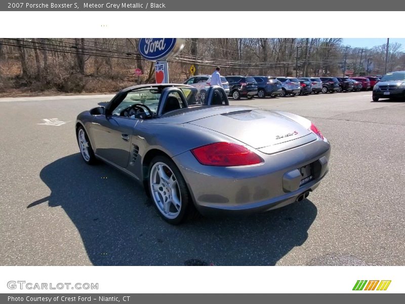 Meteor Grey Metallic / Black 2007 Porsche Boxster S