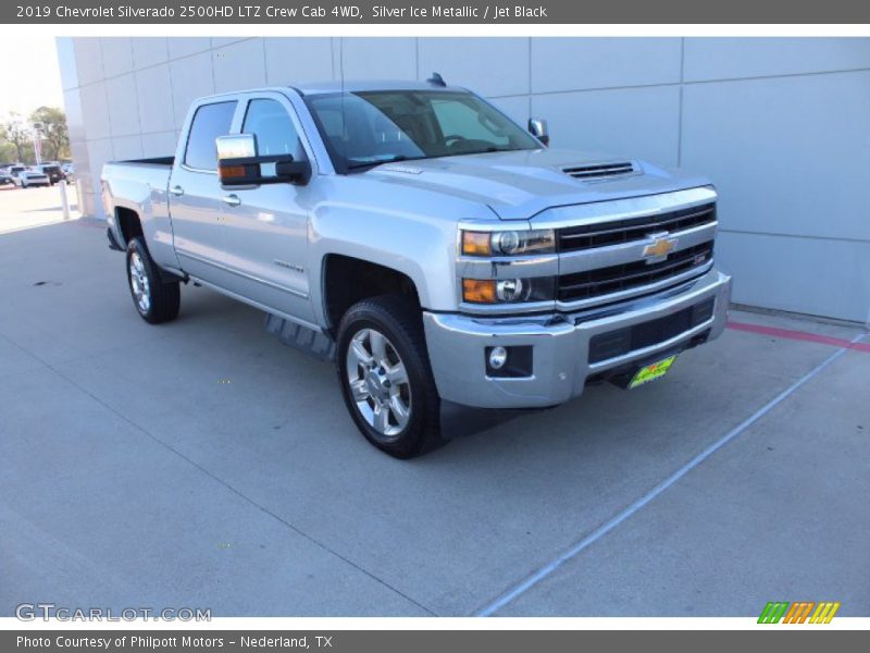 Silver Ice Metallic / Jet Black 2019 Chevrolet Silverado 2500HD LTZ Crew Cab 4WD