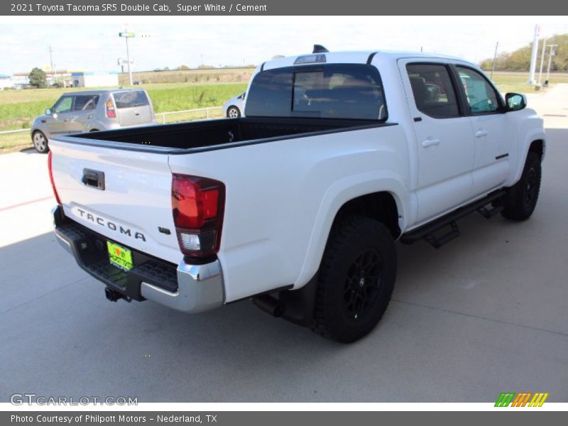Super White / Cement 2021 Toyota Tacoma SR5 Double Cab