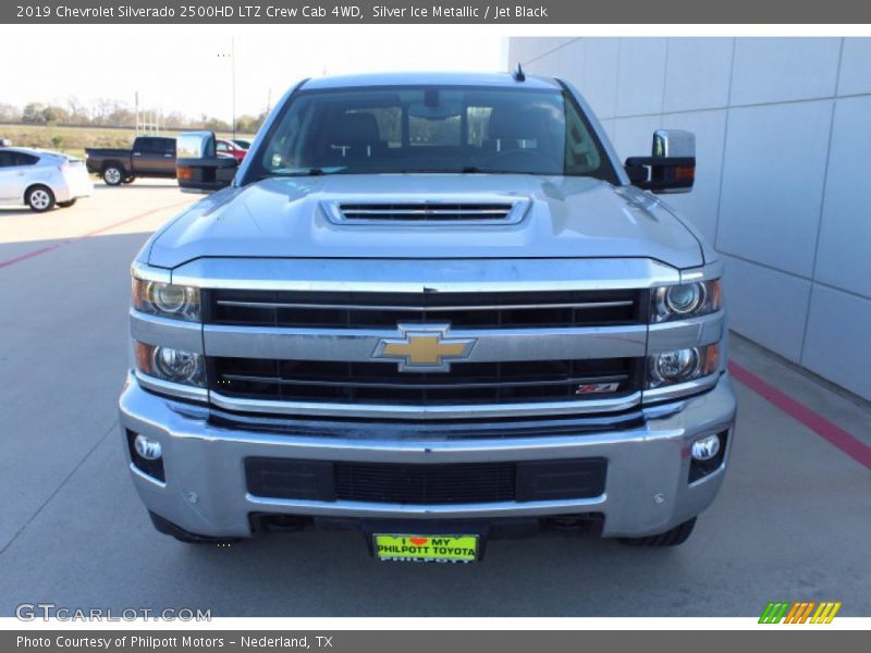 Silver Ice Metallic / Jet Black 2019 Chevrolet Silverado 2500HD LTZ Crew Cab 4WD