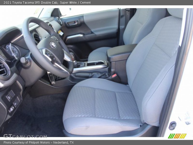 Super White / Cement 2021 Toyota Tacoma SR5 Double Cab